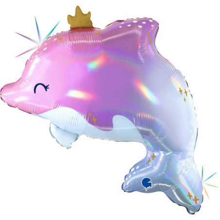 Ballon Alu Dauphin Holographique Glowy Dolphin – Grabo