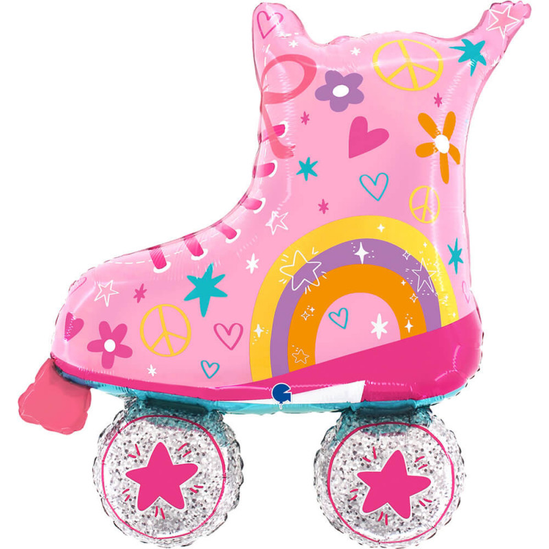 Ballon Alu XL Roller Skate Rose – Grabo