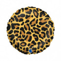 Ballon Mylar Rond Motif Léopard Leopard Spots - Grabo