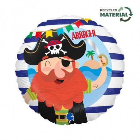 Ballon Rond Pirate Funny Pirate– Grabo