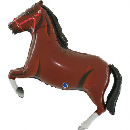 Ballon XL Cheval Marron Foncé Horse Dk Brown – Grabo