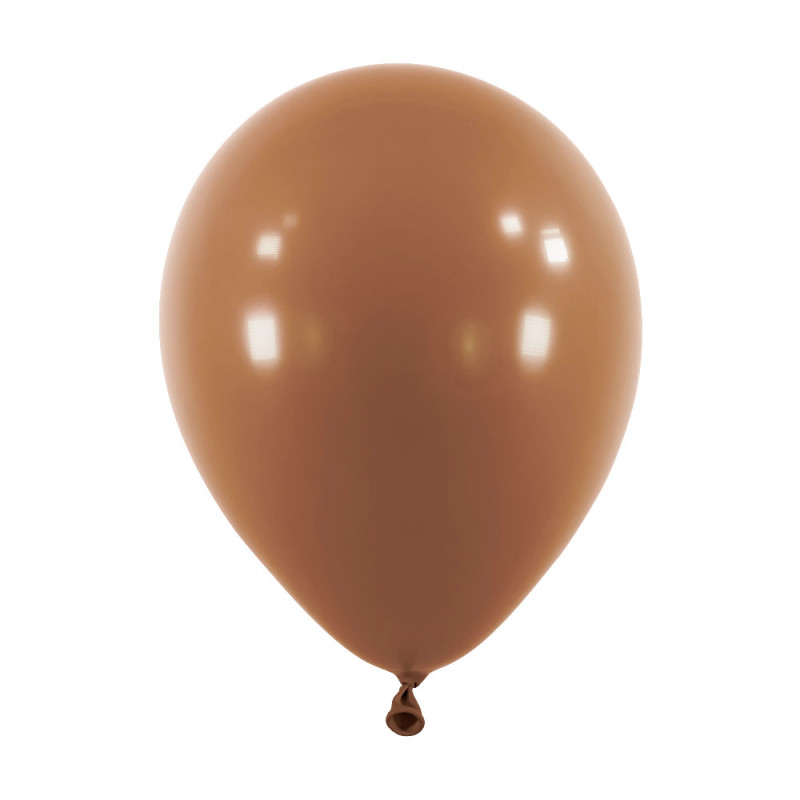 Ballons latex 11" ROND - 28CM - Chocolat Chocolate Anagram