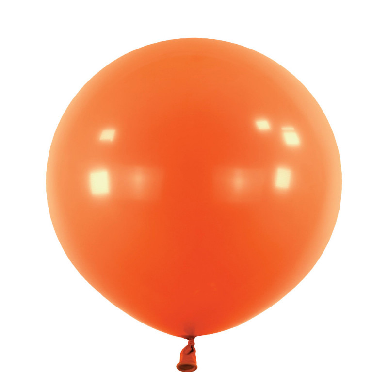 Ballons latex 24" ROND - 60CM - Orange Peel Anagram