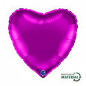 Ballon Alu Coeur Violet – 18" – Grabo