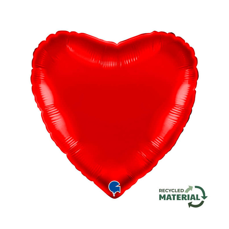 Ballon Alu Coeur Rouge – 18" – Grabo