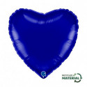Ballon Alu Coeur Bleu Capri – 18" – Grabo