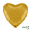 Ballon Alu Coeur Doré Brillant – 18" – Grabo