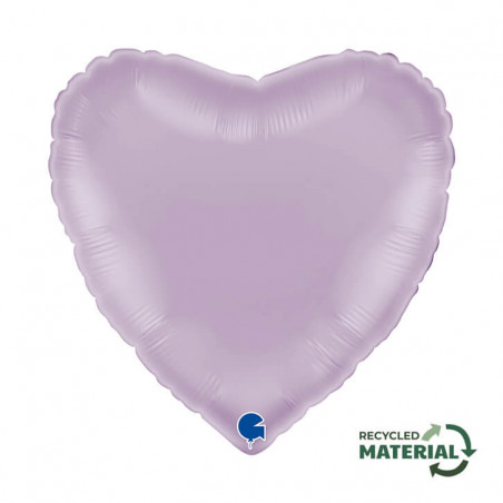 Ballon Alu Coeur Parme – 18" – Grabo