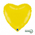 Ballon Alu Coeur Jaune – 18" – Grabo