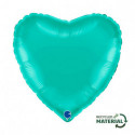 Ballon Alu Coeur Bleu Tiffany – 18" – Grabo