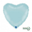Ballon Alu Coeur Bleu Clair – 18" – Grabo