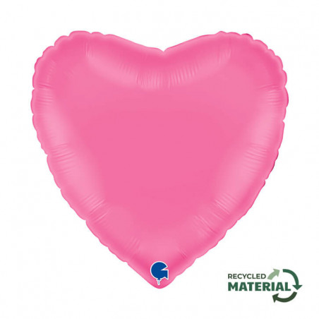 Ballon Cœur Rose Bonbon – Bubblegum Pink 18" (45 cm) – Grabo