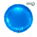 Ballon Alu Rond Bleu Brillant – 18" Blue – Grabo