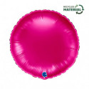 Ballon Alu Rond Rose Framboise Brillant – 18" Magenta – Grabo
