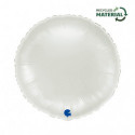 Ballon Alu Rond Blanc Brillant – 18" – Grabo