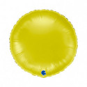 Ballon Alu Rond Jaune Brillant – 18" – Grabo