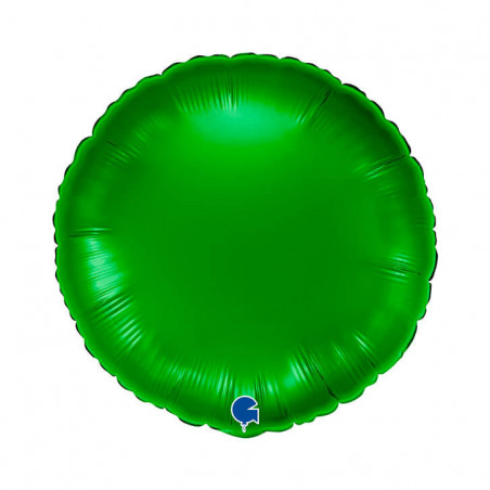 Ballon Alu Rond Vert – 18" – Grabo