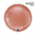 Ballon Alu Rond Rose Gold Brillant – 18" – Grabo