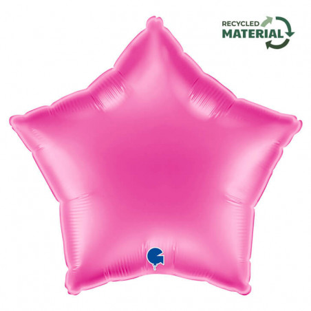 Ballon Alu Étoile Rose Fuchsia – 18" – Grabo