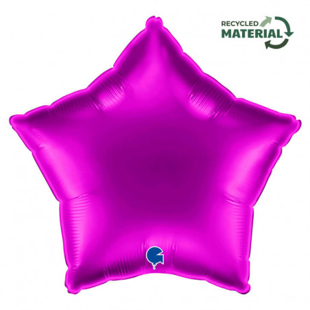 Ballon Alu Étoile Violet – 18" – Grabo