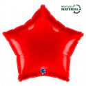 Ballon Alu Étoile Rouge Brillant – 18" – Grabo
