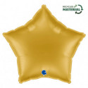 Ballon Alu Étoile Doré Chromé – 18" – Grabo