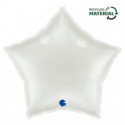 Ballon Alu Étoile Blanc Brillant – 18" – Grabo