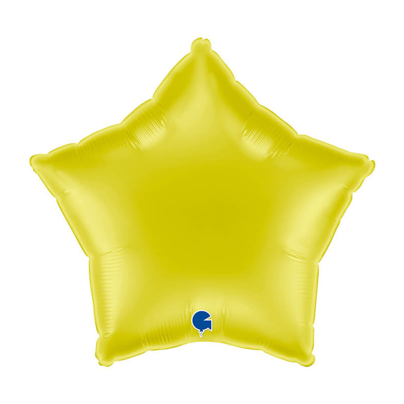 Ballon Alu Étoile Jaune – 18" – Grabo