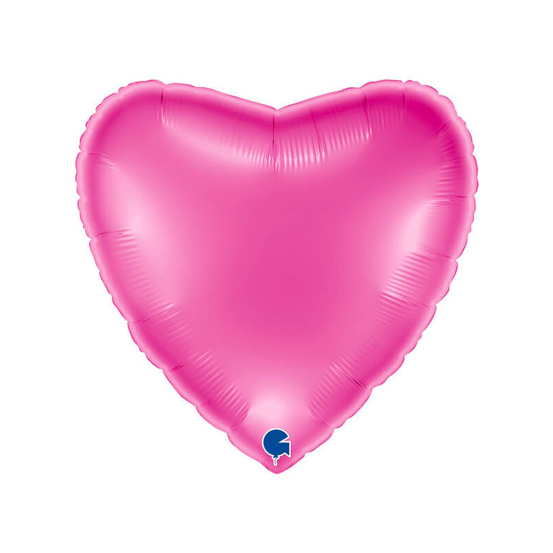 Ballon Alu Coeur Rose Framboise – 22" 56cm – Grabo