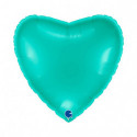 Ballon Alu Coeur Bleu Tiffany – 22" 56cm – Grabo