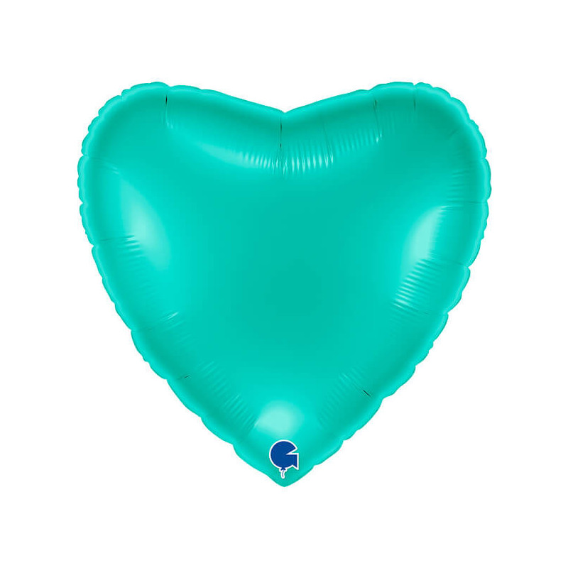 Ballon Alu Coeur Bleu Tiffany – 22" 56cm – Grabo