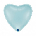 Ballon Alu Coeur Bleu Clair – 22" 56cm – Grabo