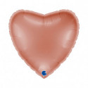 Ballon Alu Coeur Rose Gold – 22" – Grabo
