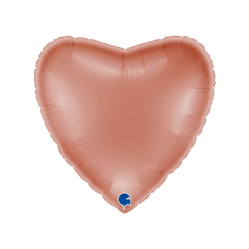 Ballon Alu Coeur Rose Gold – 22" – Grabo