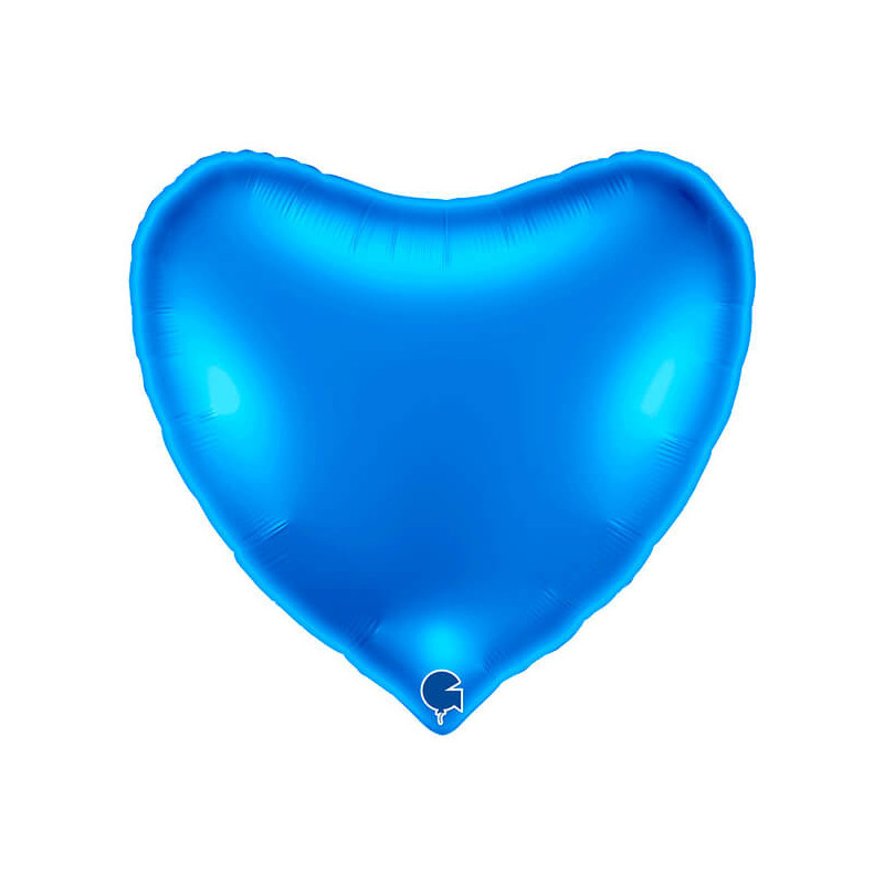 Ballon Alu Coeur Bleu – 36" (91 cm) – Grabo