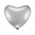 Ballon Alu Cœur Argent 91 cm (36") – Grabo