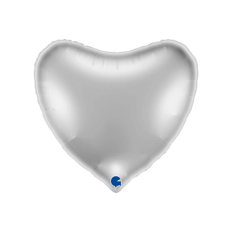 Ballon Alu Cœur Argent 91 cm (36") – Grabo