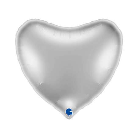 Ballon Alu Cœur Argent 91 cm (36") – Grabo