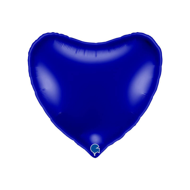 Ballon Alu Coeur Bleu Capri – 36" (91 cm) – Grabo