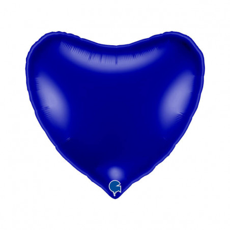 Ballon Alu Coeur Bleu Capri – 36" (91 cm) – Grabo