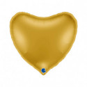 Ballon Alu Cœur Doré Brillant 91 cm (36") – Grabo