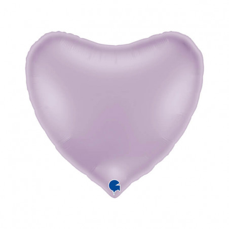Ballon Alu Coeur Parme – 36" (91 cm) – Grabo