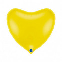 Ballon Alu Cœur Jaune 91 cm (36") – Grabo