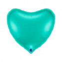 Ballon Alu Coeur Bleu Tiffany – 36" (91 cm) – Grabo