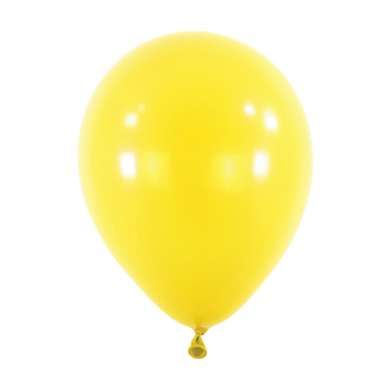 6 Ballons Latex 11" - 28 cm Jaune Anagram Petit Conditionnement
