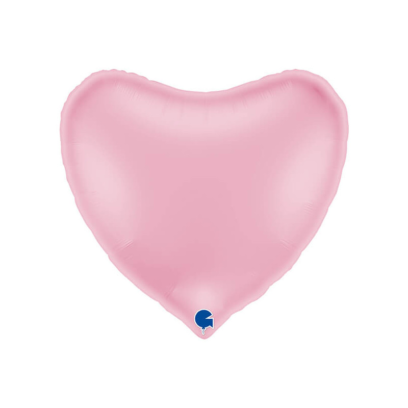 Ballon Alu Cœur Rose Clair – 36" (91 cm) – Grabo