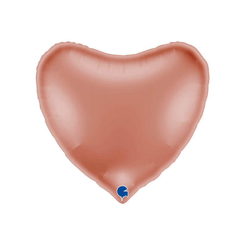 Ballon Alu Cœur Rose Gold Brillant 91 cm (36") – Grabo
