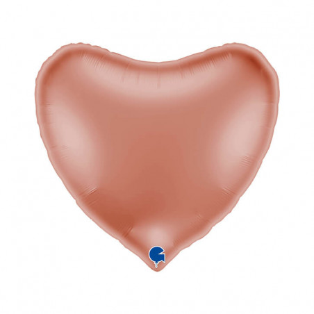 Ballon Alu Cœur Rose Gold Brillant 91 cm (36") – Grabo