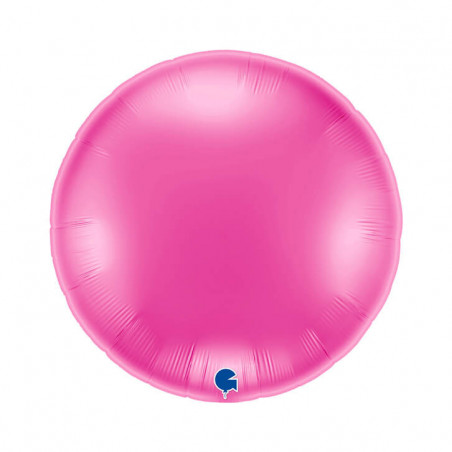 Ballon Alu Rond Rose Framboise 91 cm (36") Fuxia – Grabo