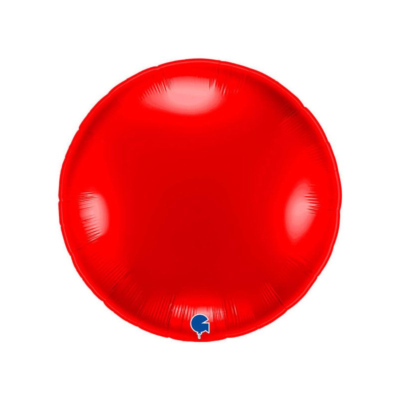 Ballon Alu Rond XL Rouge Intense 91 cm – Grabo